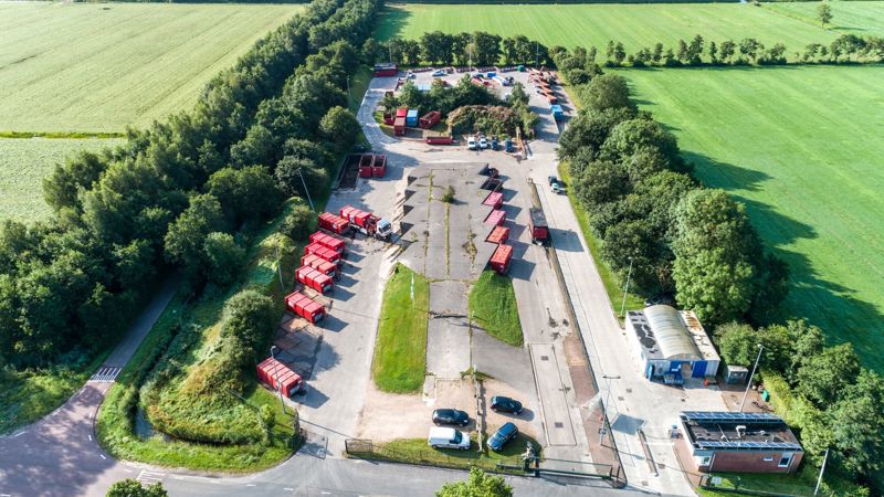 Luchtfoto Milieustraat Damwâld Min