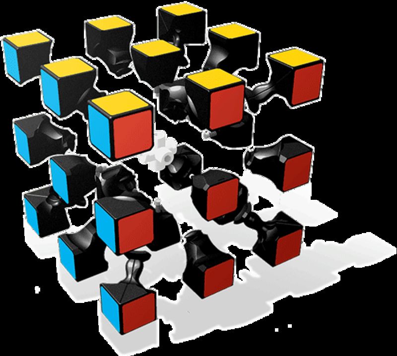 Rubiks Cube Explodedview 2