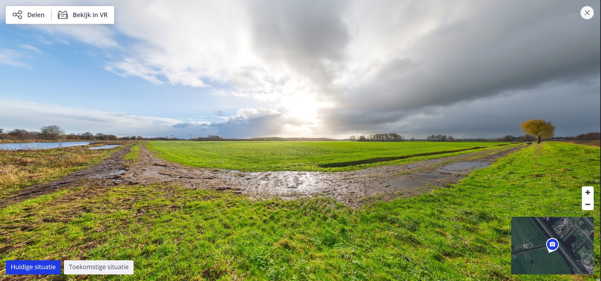 Maaiveldperspectief Vanaf Haskerdijken Nieuwebrug LR
