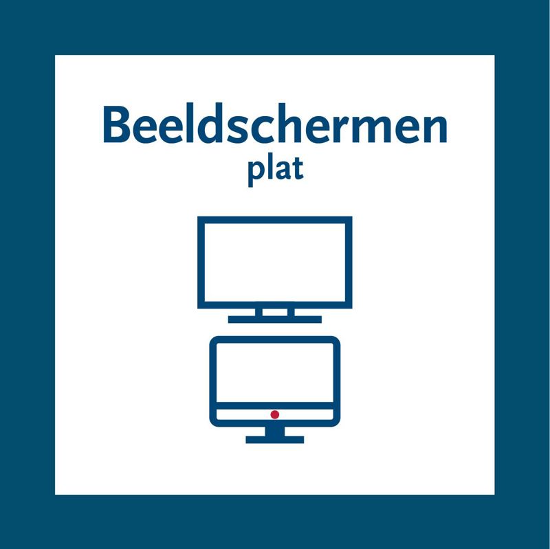 Beeldschermen Plat