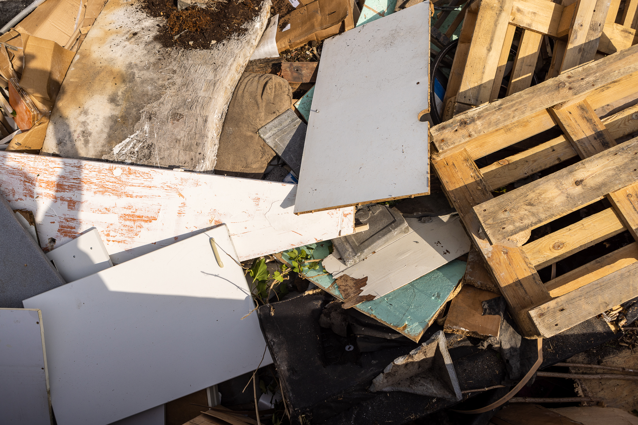 Bouw En Sloopafval In Bouwcontainer