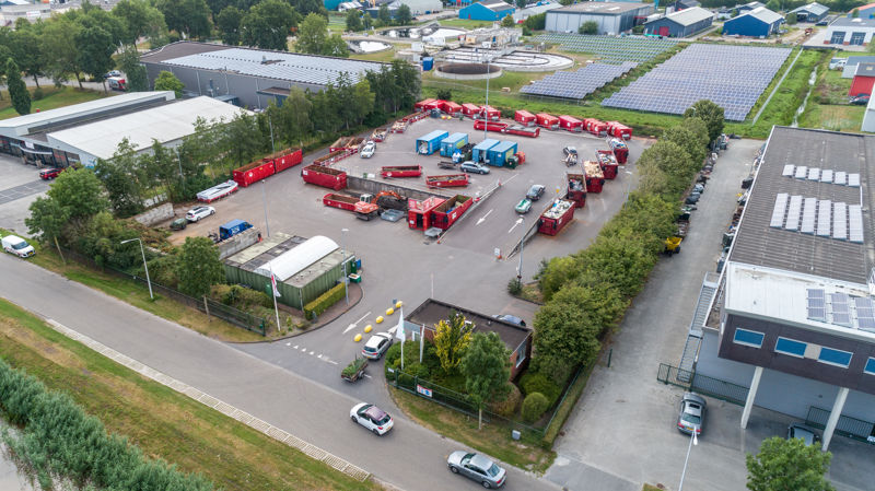 Luchtfoto Milieustraat Gorredijk