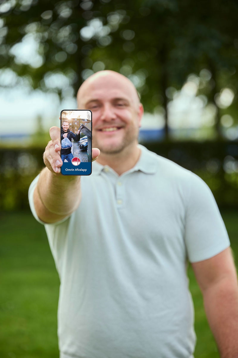 Campagnebeeld Omrin Afvalapp