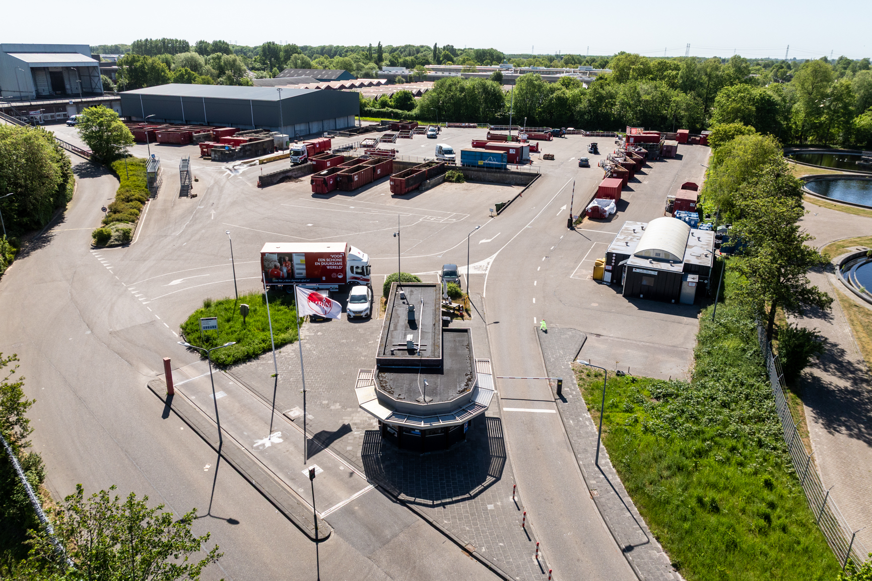 Luchtfoto Milieustraat Leeuwarden