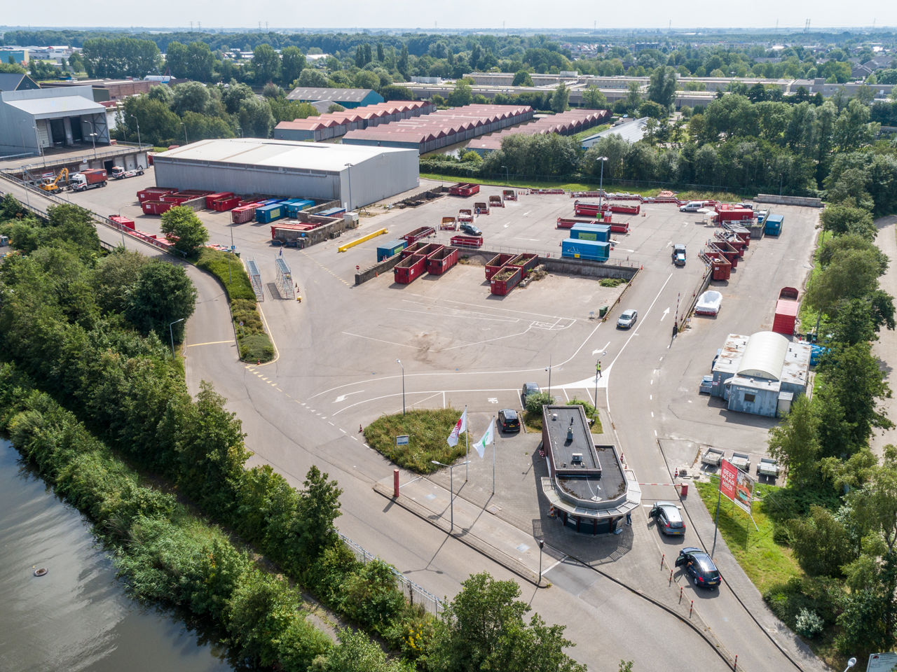 Luchtfoto Milieustraat Leeuwarden