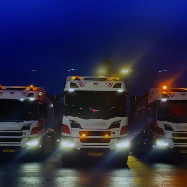 Kerstgroet Vrachtwagens