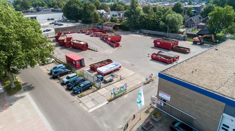 Luchtfoto Milieustraat Grou