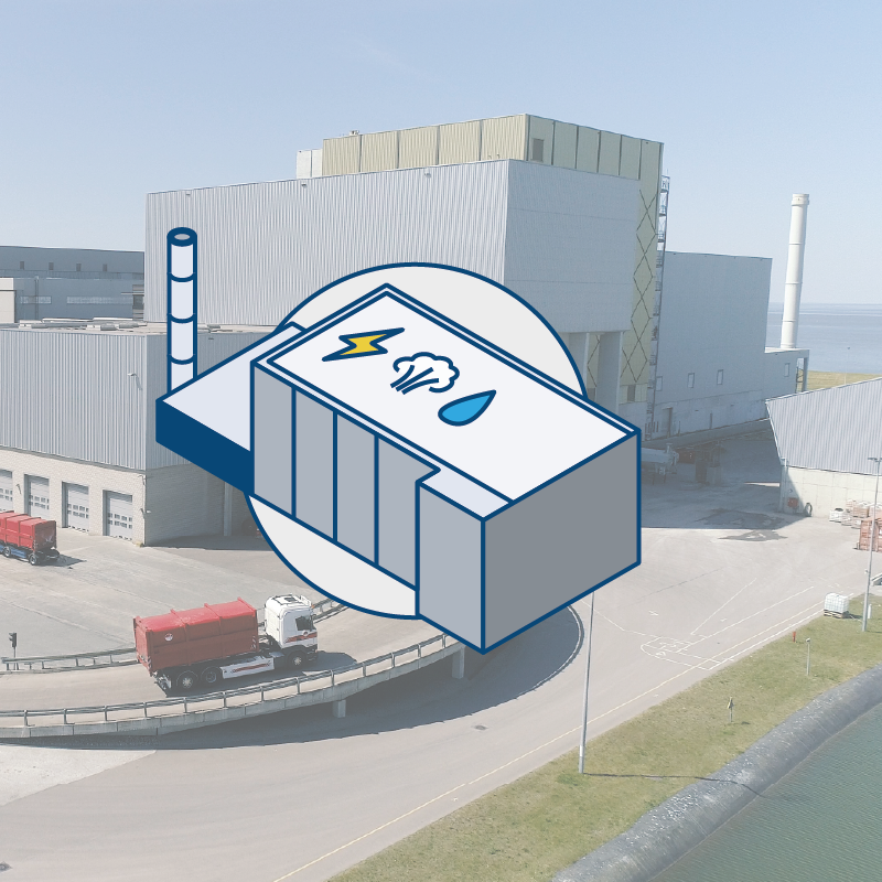 Digestaat Drooginstallatie Icoon