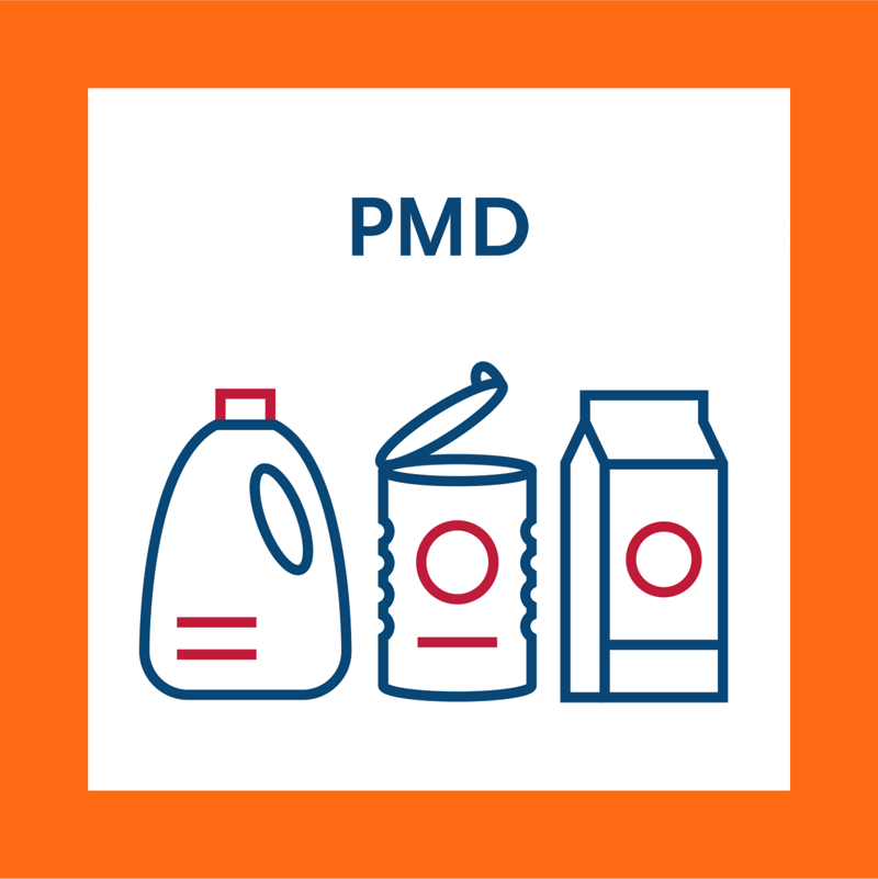 Icoon van pmd-afval