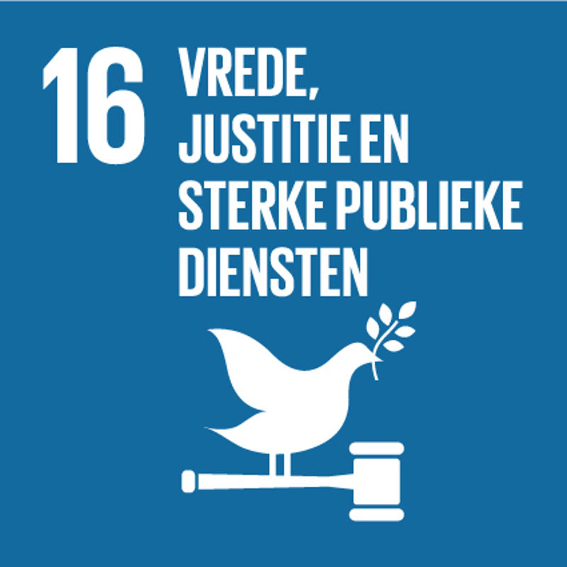 SDG 16 Vrede, justitie en sterke publieke diensten