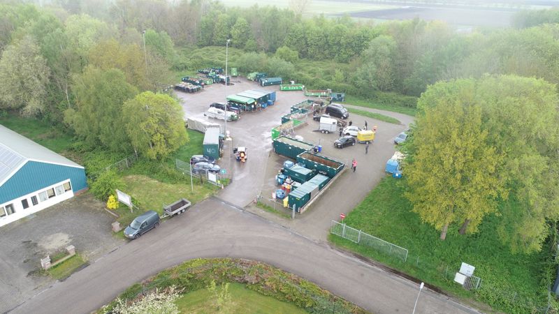Luchtfoto Milieustraat Pekela