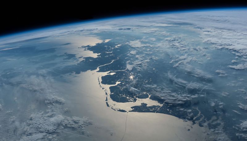 Satellietfoto Waddenkust JEFFREY WILLIAMS NASA 1024X586