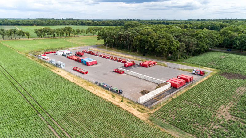 Luchtfoto Milieustraat Ter Apel