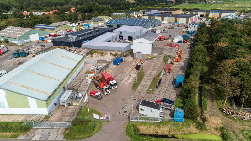 Luchtfoto Milieustraat Terschelling