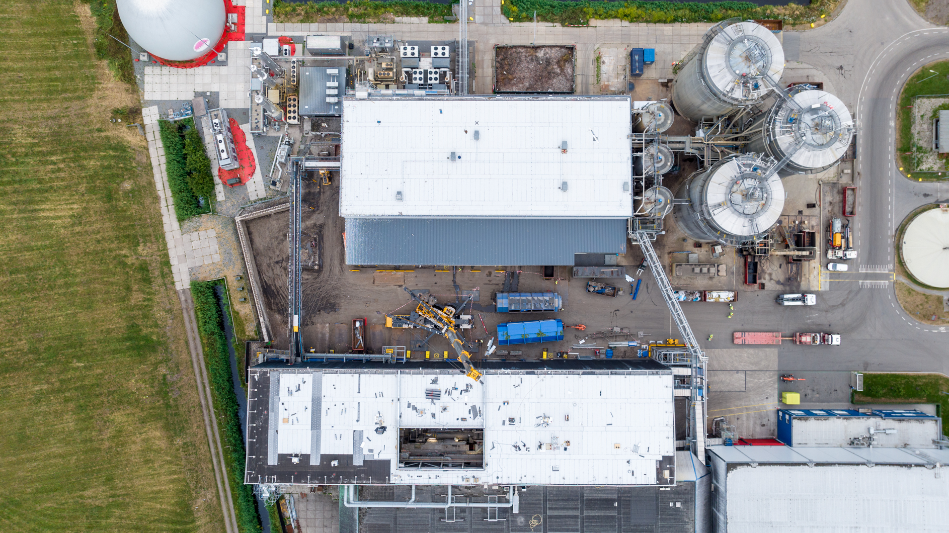 Nieuwe Zeeftrommel Overzicht Van Boven