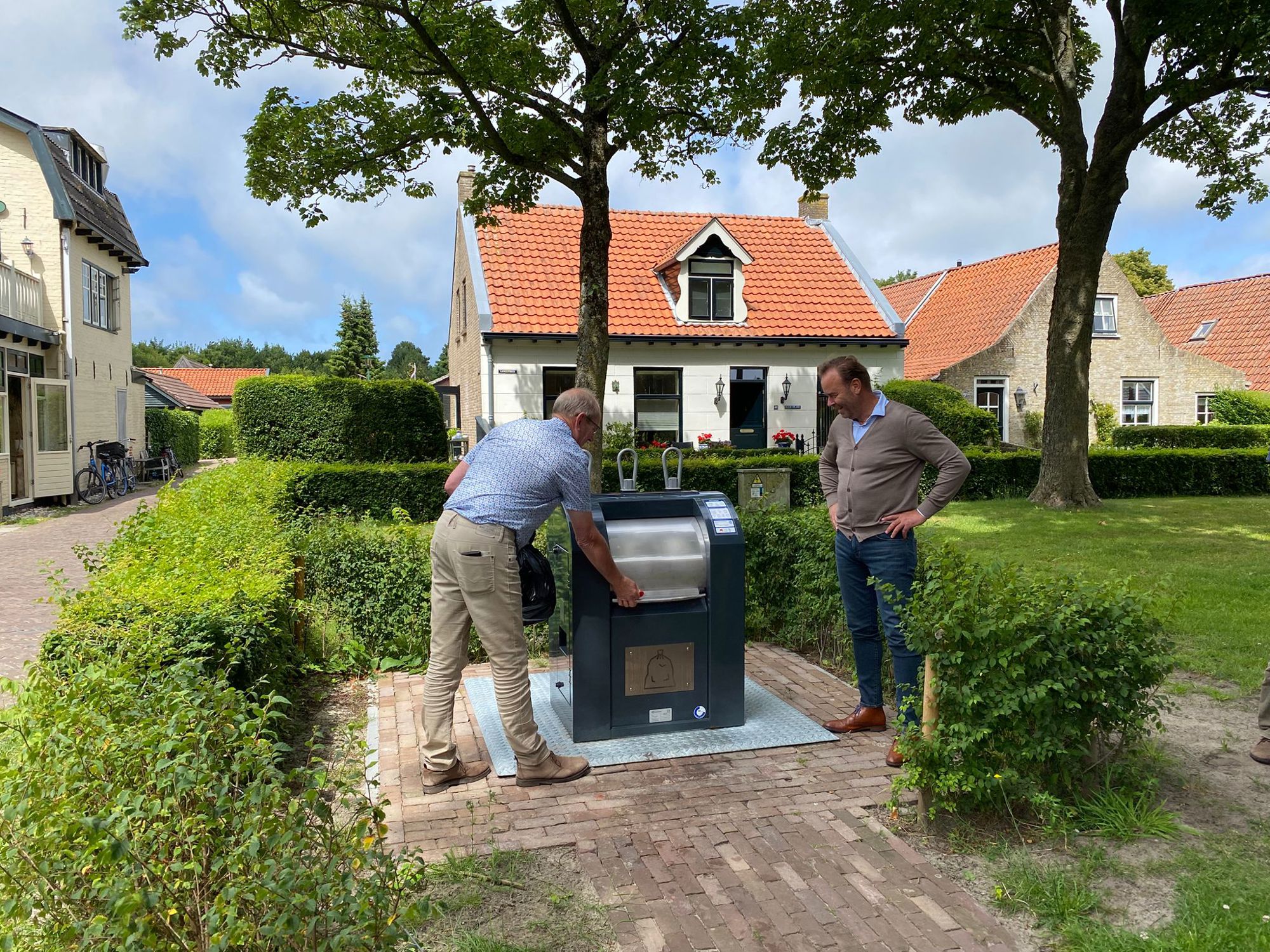 Feestelijke Opening Containers Fotomoment