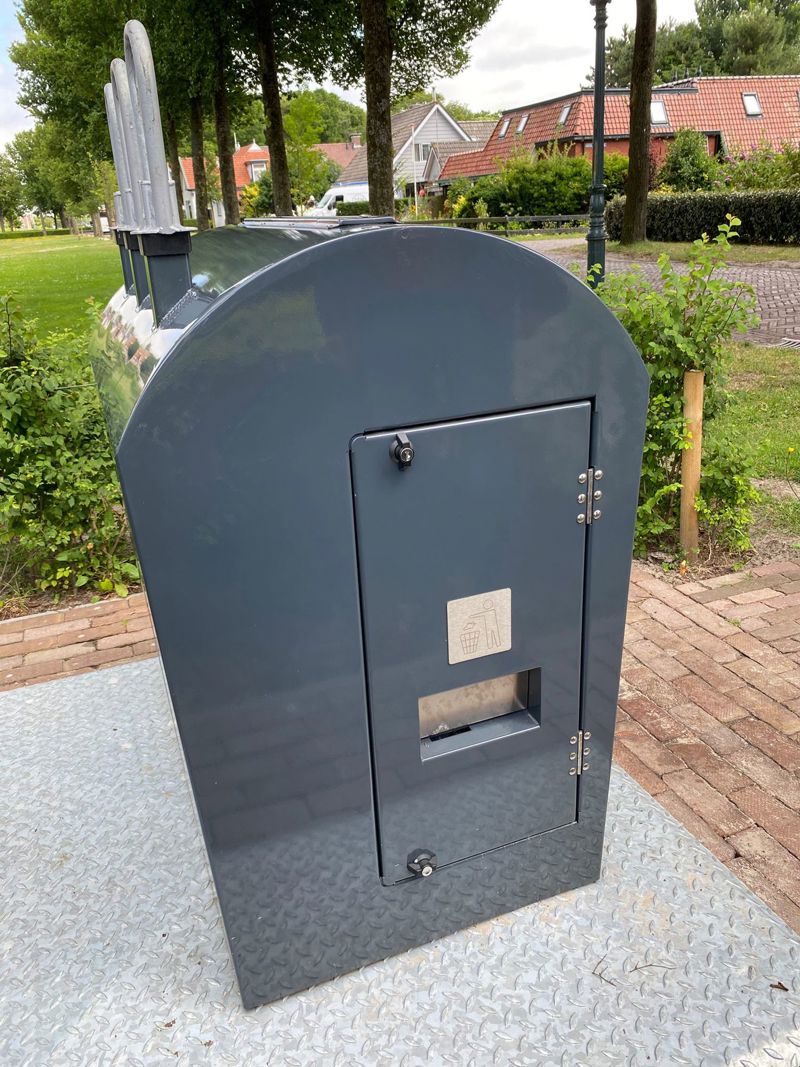Zijvakje Voor Zwerfafval Container